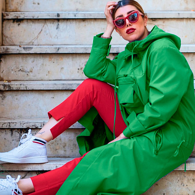 Удлиненный плащ